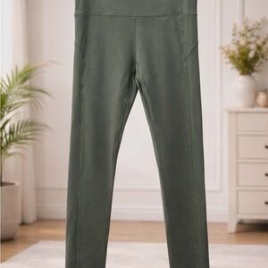 Eddie Bauer Olive Women Leggings